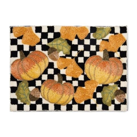 Checked Pumpkin Harvest Placemat