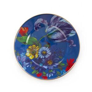 Flower Market Dinner Plate - Lapis