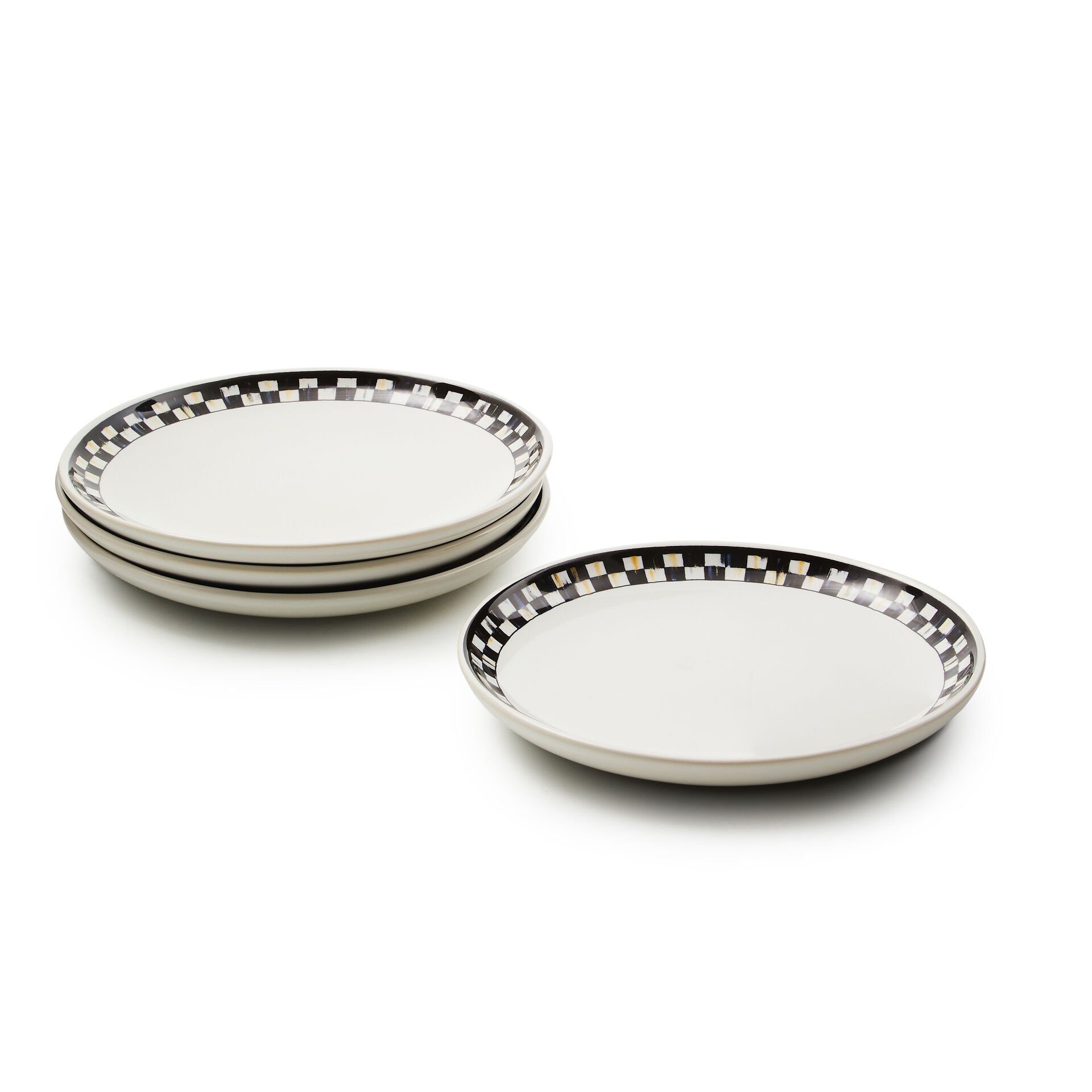 Courtly Check Everyday Small Plates, Set of 4