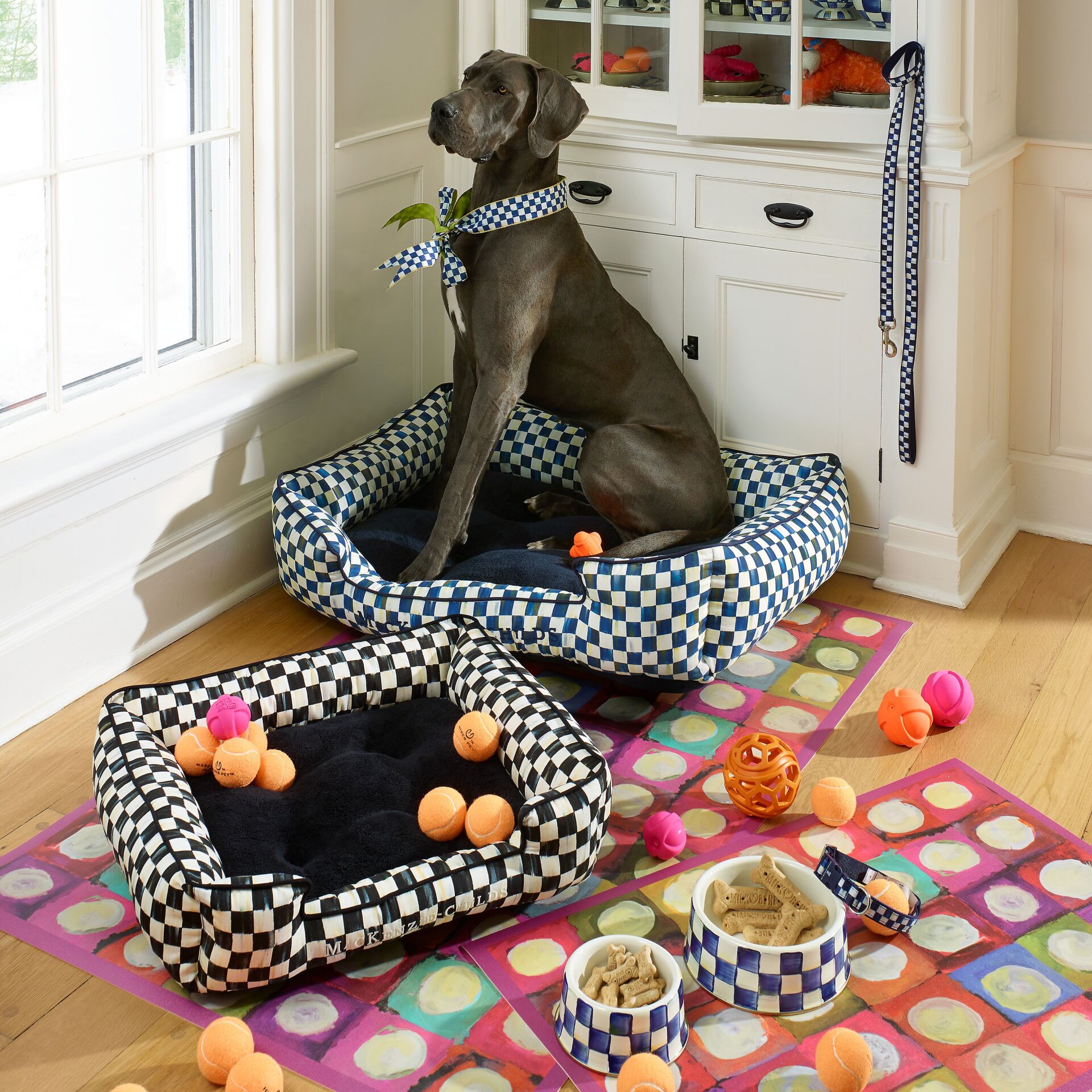 Royal Check Pet Lead - Small