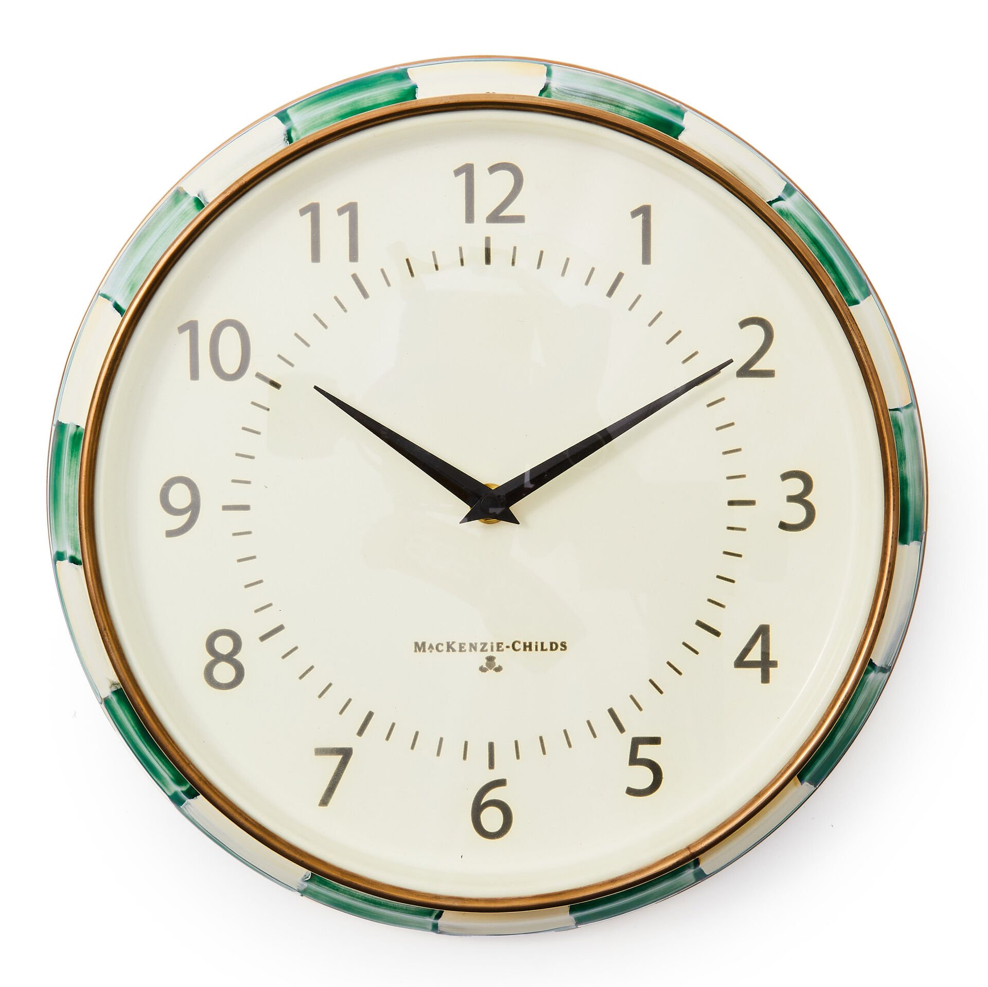 Emerald Check School Wall Clock