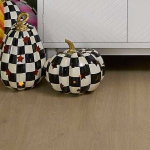 Courtly Check Illuminated Squashed Star Pumpkin