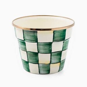 Emerald Check Small Garden Pot