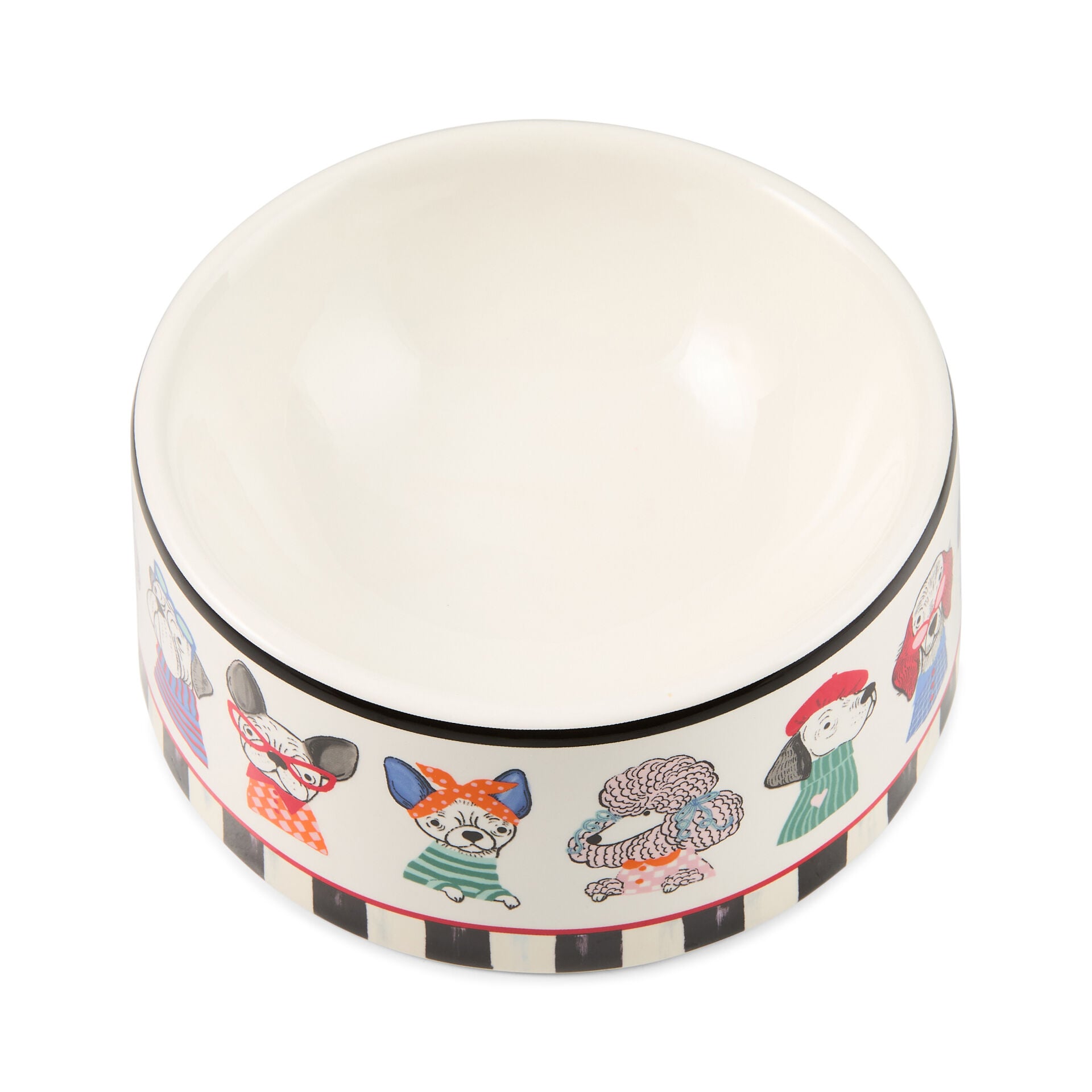 Courtly Check Ceramic Pet Dish