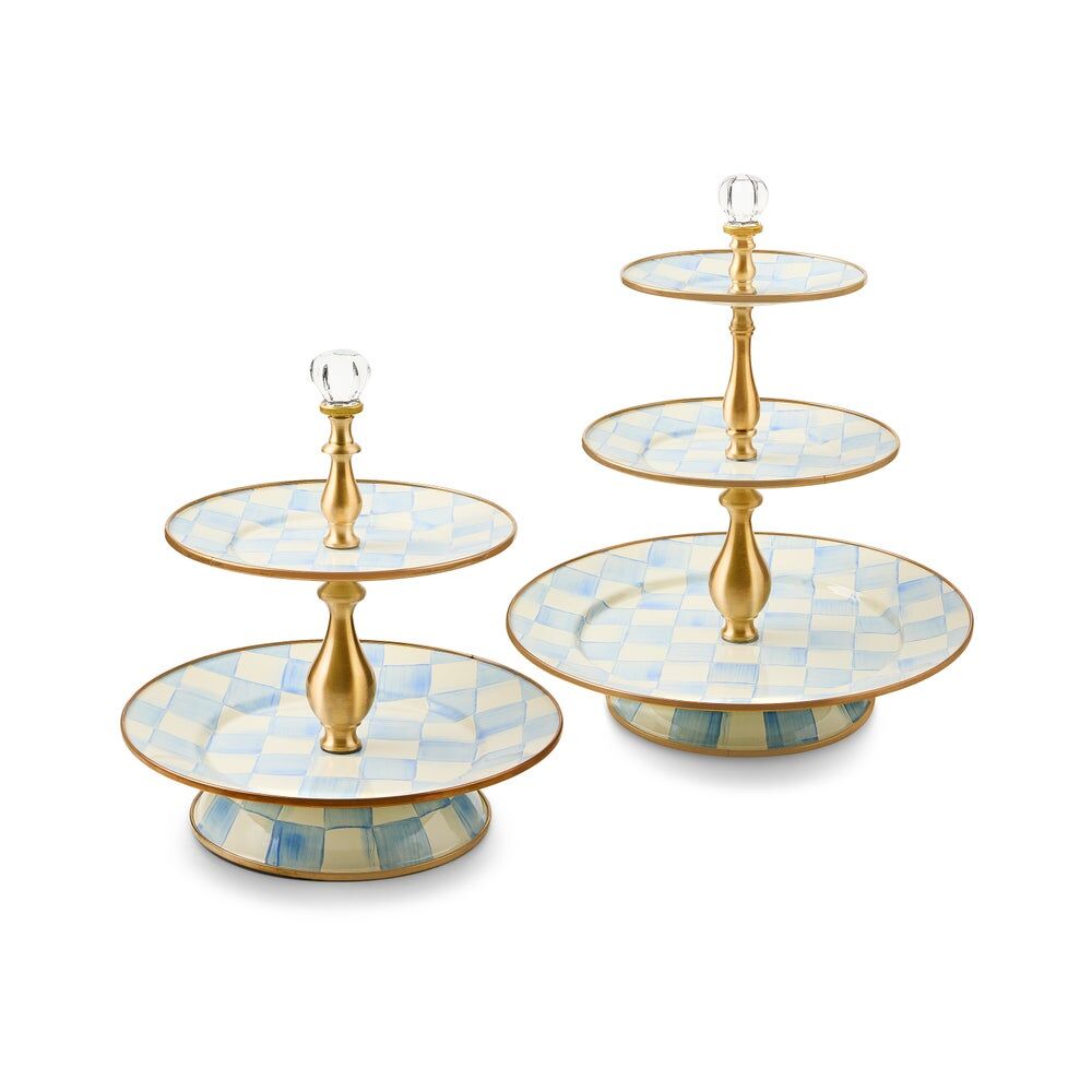 Sky Check Two Tier Sweet Stand
