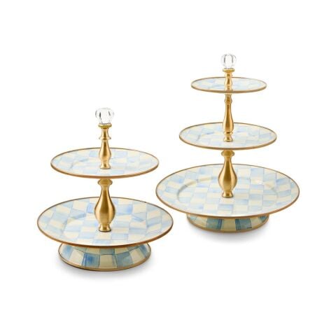 Sky Check Two Tier Sweet Stand
