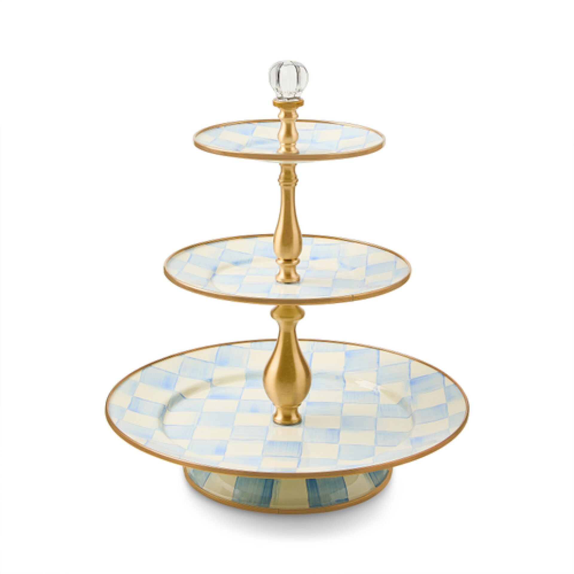 Sky Check Three Tier Sweet Stand