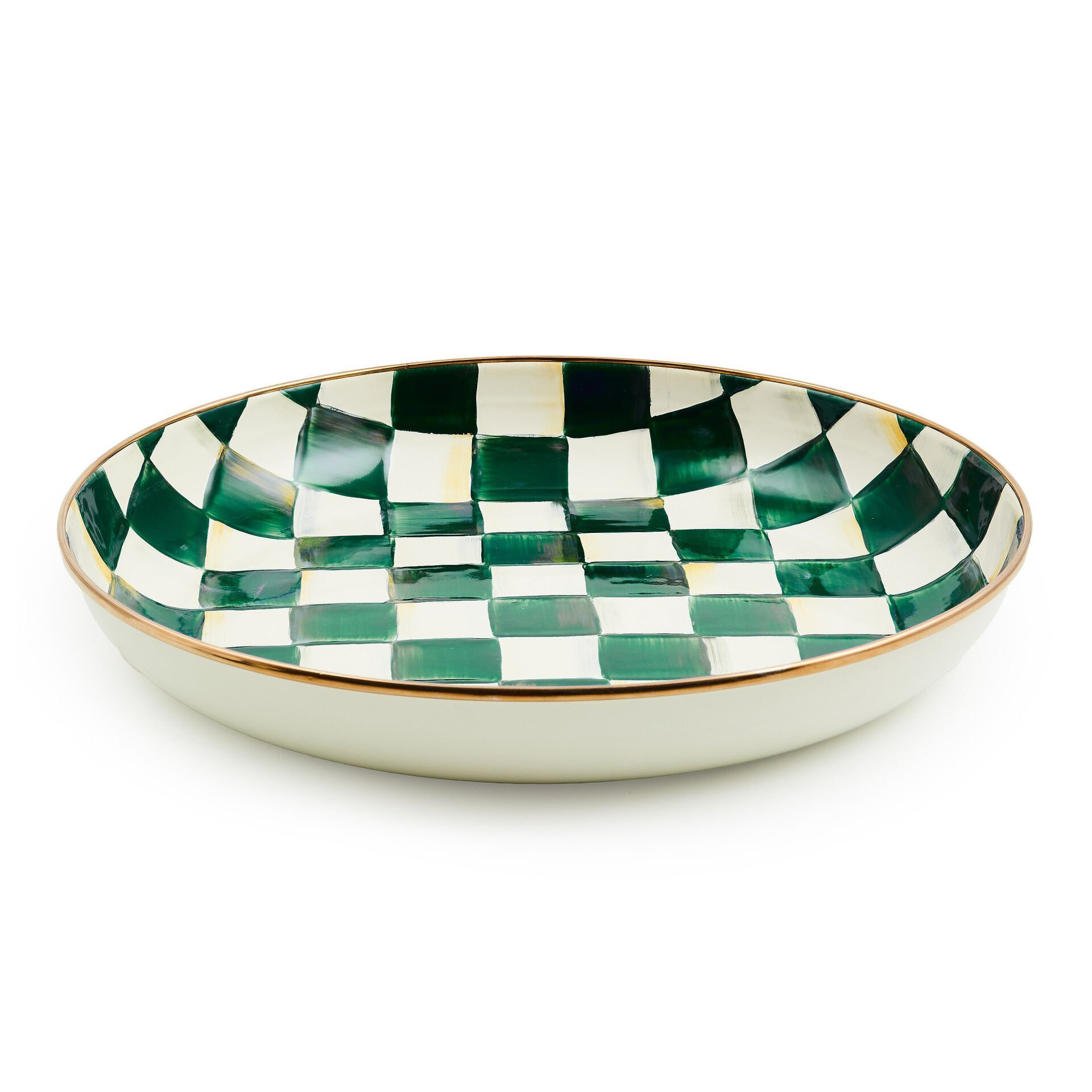 Emerald Check Abundant Bowl