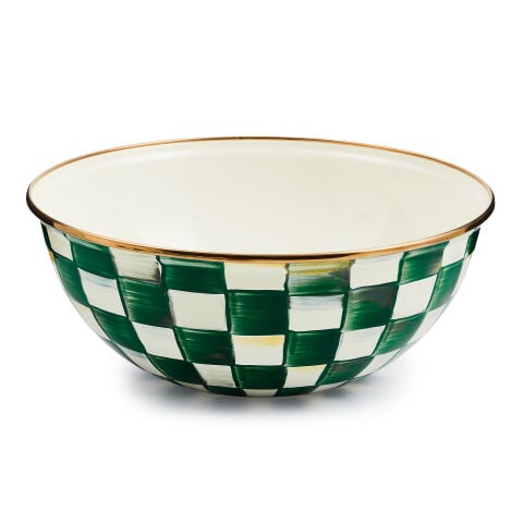 Emerald Check Medium Everyday Bowl