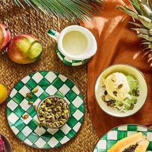 Emerald Check Creamer