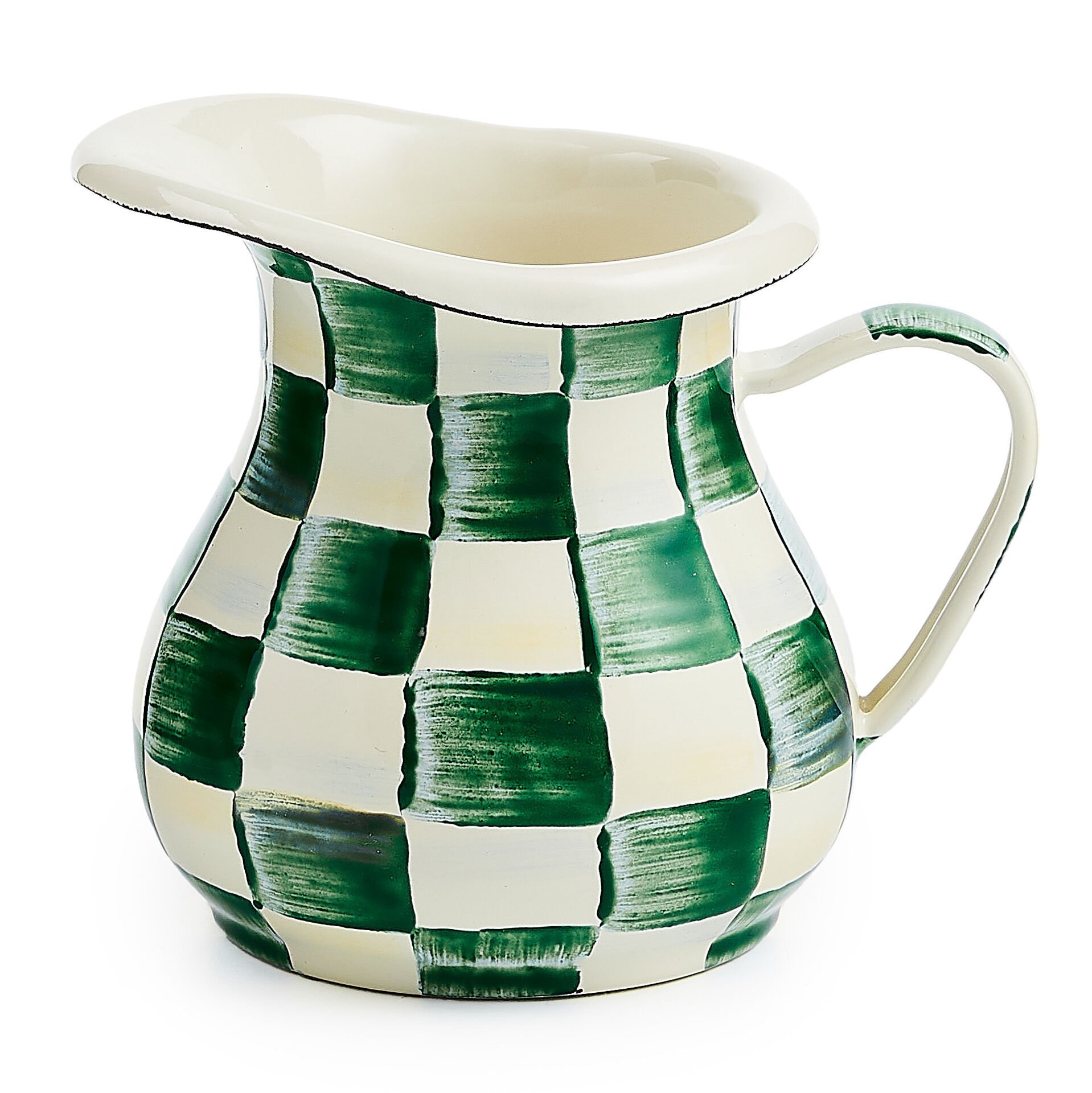 Emerald Check Creamer