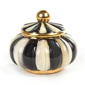 Courtly Stripe Puff Box