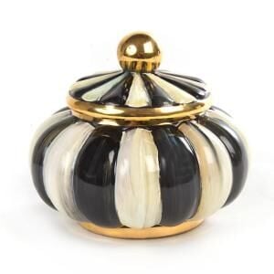 Courtly Stripe Puff Box