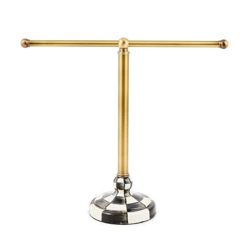 Courtly Check Enamel Tea Towel Stand