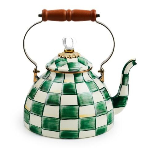Emerald Check 3 Quart Tea Kettle