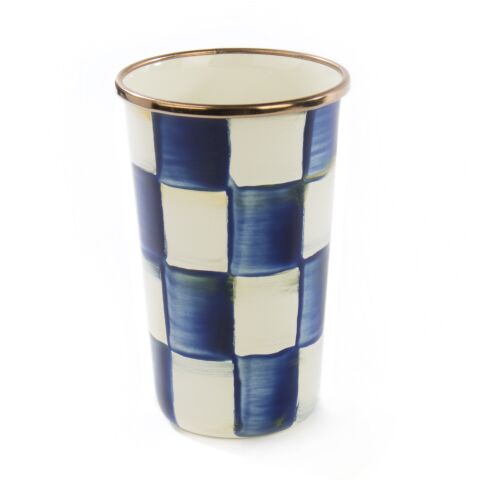 Royal Check Enamel Tumbler - 10 Ounce