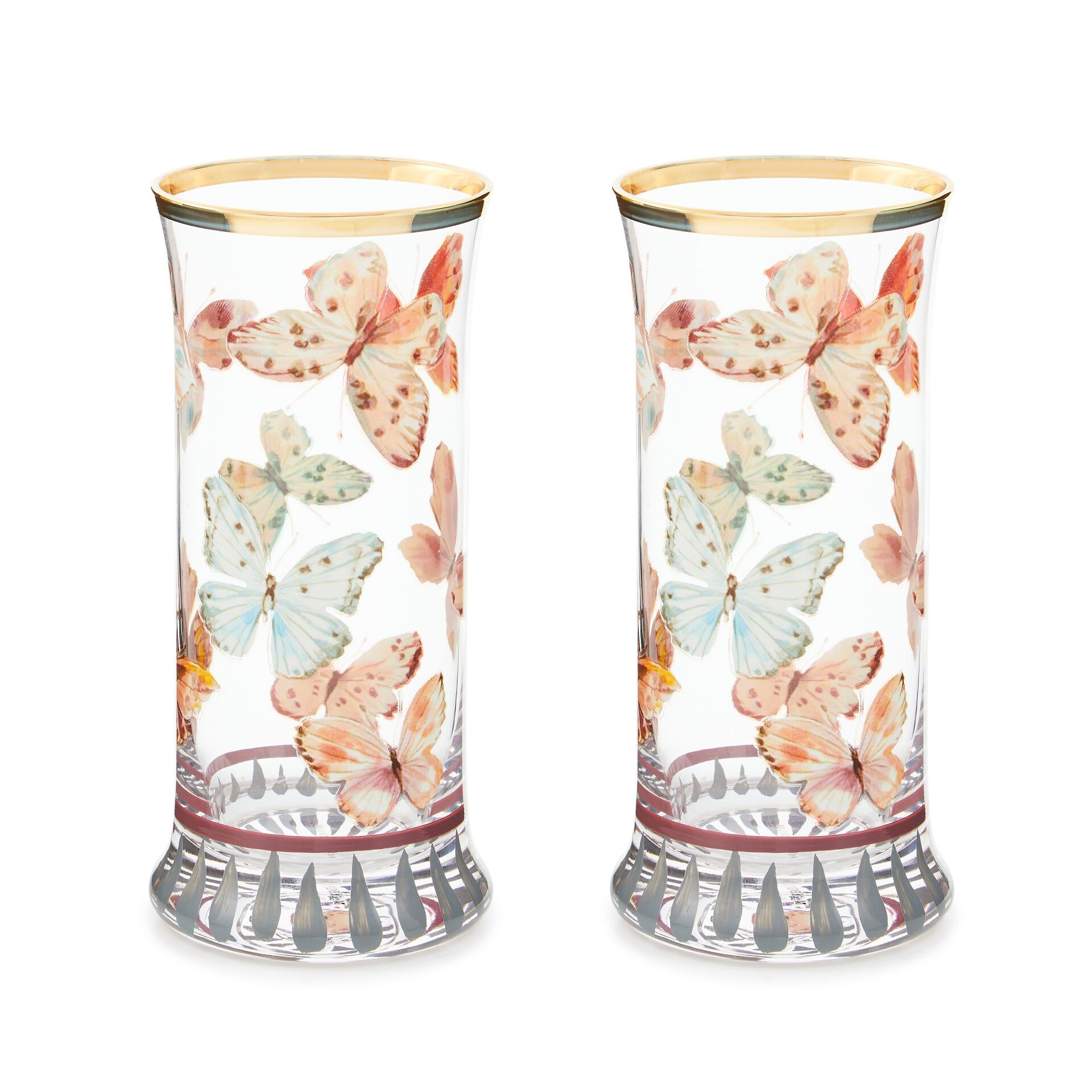 Butterfly Hill Highball Glass, Set of 2