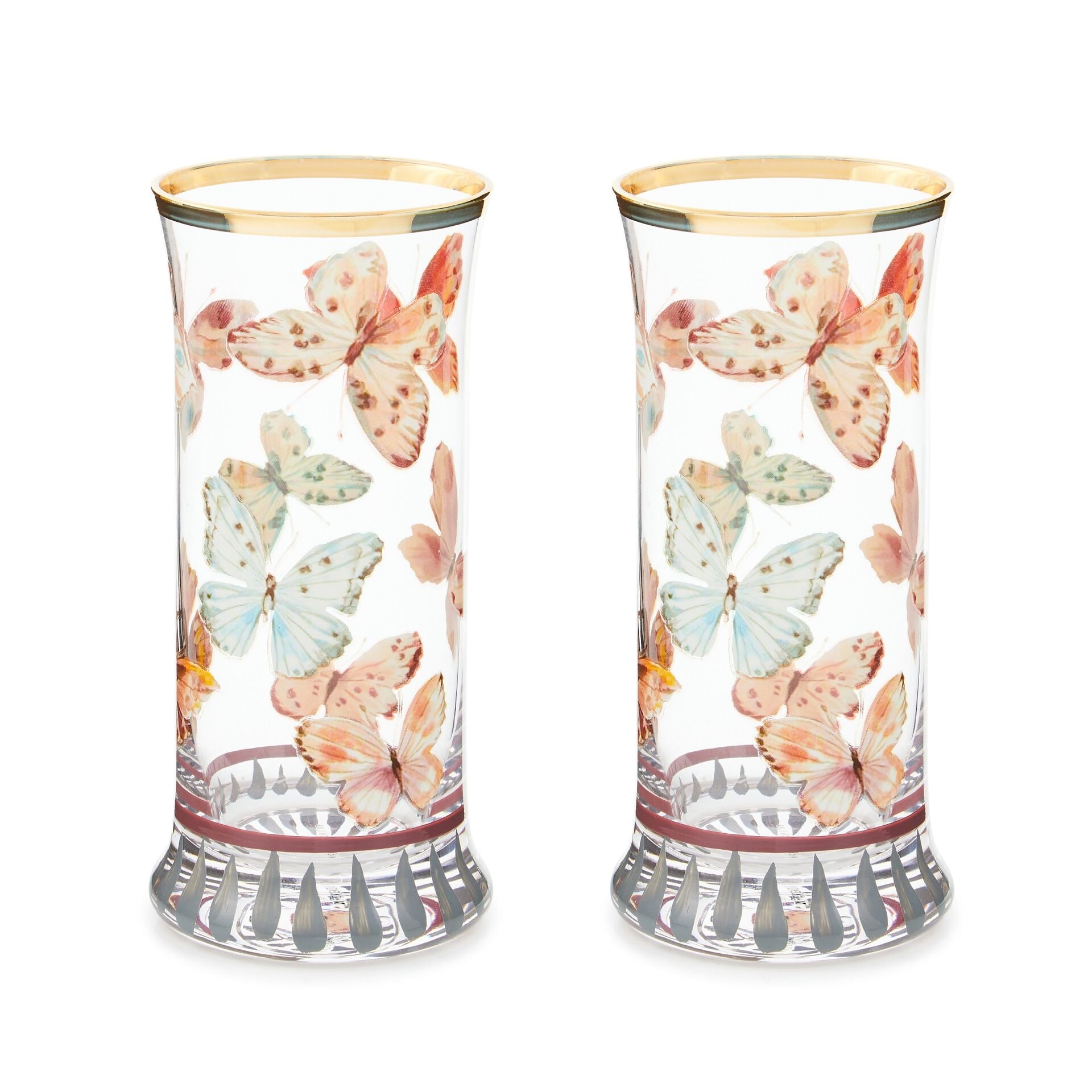 Butterfly Hill Highball Glass, Set of 2