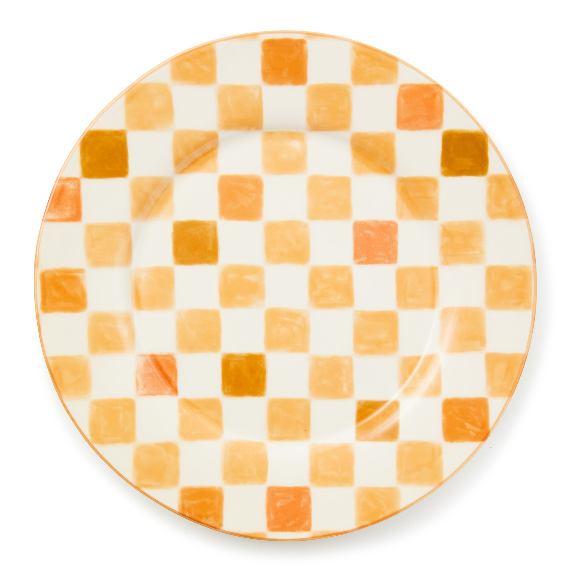 Honey Check Round Platter