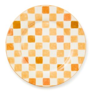 Honey Check Round Platter
