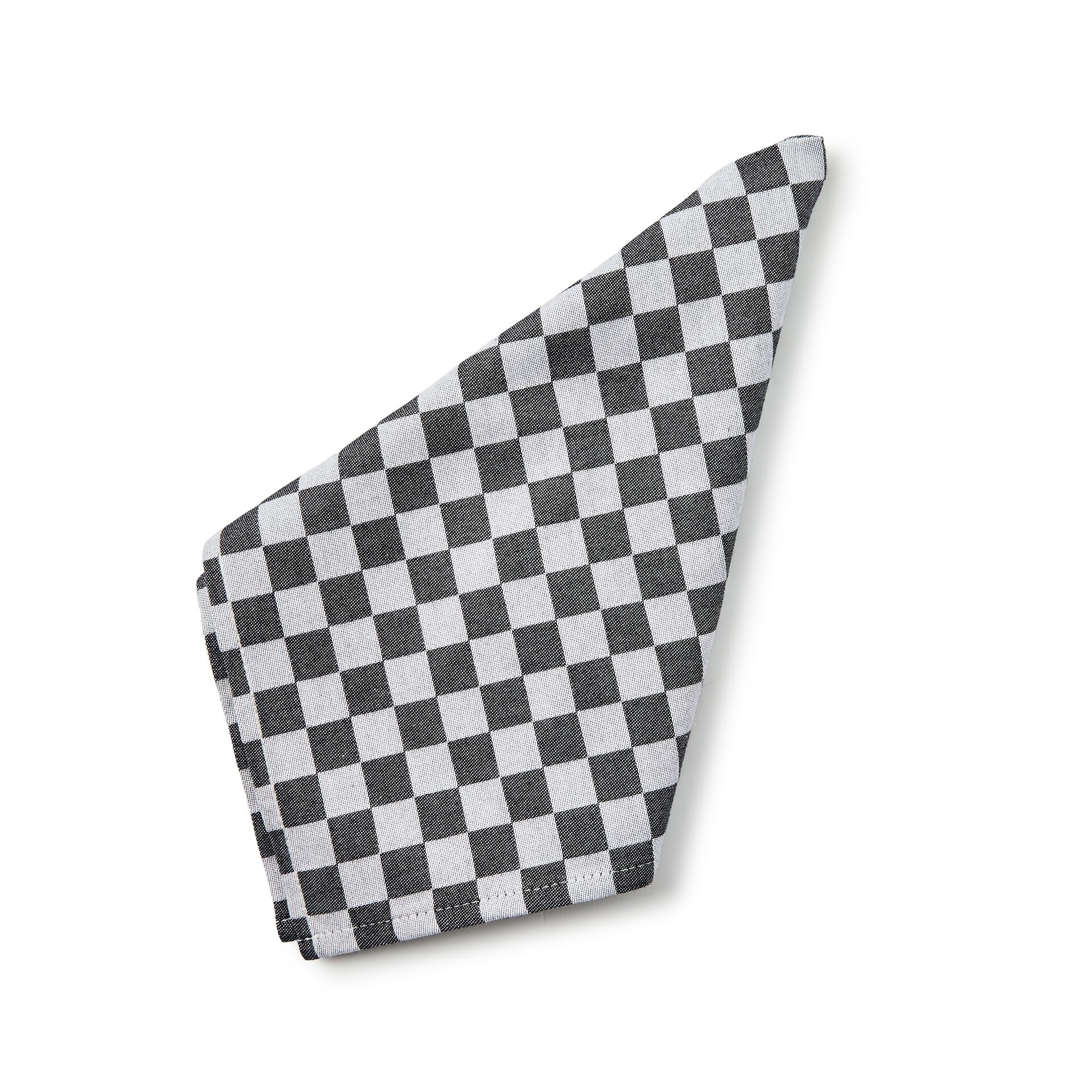 Black Check Napkin, Set of 4