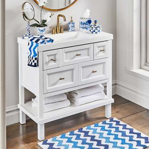 Royal Check Enamel Vanity Mirror