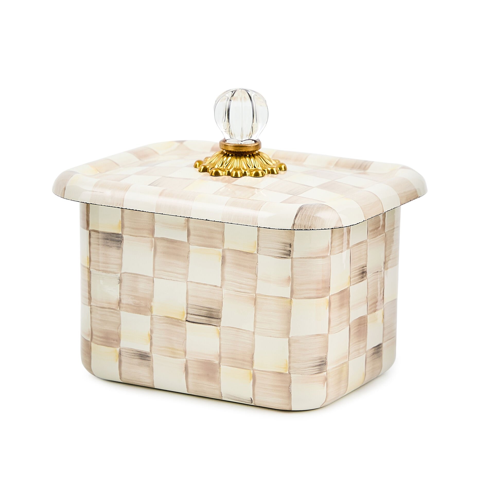 Mocha Check Recipe Box