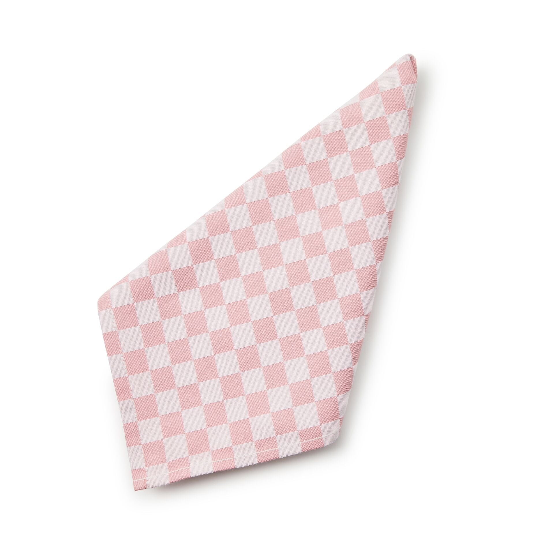 Pink Check Napkin Set of 4