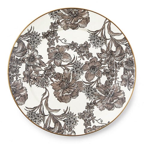 Sterling English Garden Enamel Charger Plate