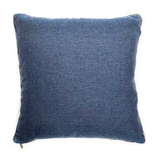 Geo Flower Outdoor Accent Pillow - Navy